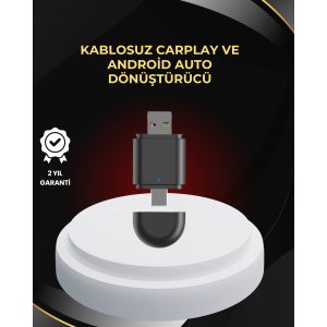 Kablosuz Carplay Ve Android Auto Dönüştürücü – Usb-a & Type-c Girişli Akıllı Adaptör