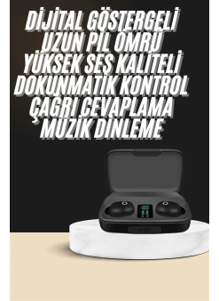 Kablosuz Dijital Göstergeli Çağrı Cevaplayabilen Tws 5.0 Bluetooth Kulaklık