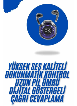 Kablosuz Dijital Göstergeli Powerbanklı Ios Ve  Android Uyumlu  Kulaklık