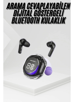 Kablosuz Dijital Göstergeli Powerbanklı Ios Ve  Android Uyumlu  Kulaklık