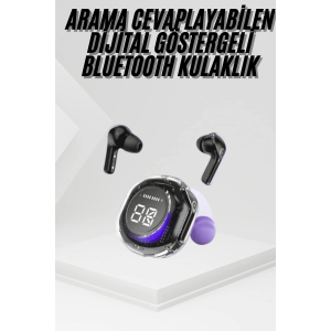 Kablosuz Dijital Göstergeli Powerbanklı Ios Ve  Android Uyumlu Kulaklık