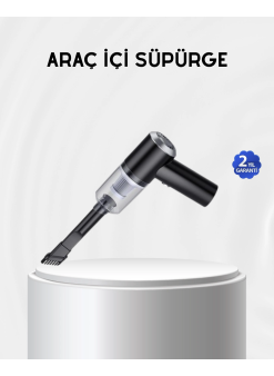 Kablosuz El Süpürgesi – Araç İçi Temizlik İçin 5500pa Güçlü Emiş, Usb Şarjlı