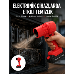 Kablosuz Elektrikli Toz Üfleyici Çok Amaçlı Temizlik Aleti Yeni Nesil