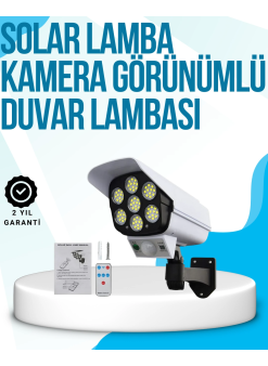 Kablosuz, Güneş Paneliyle Şarj Olan Dış Mekan Lambası – 8-10 Saat Aydınlatma Süresi