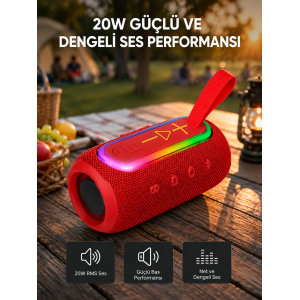 Kablosuz Hoparlör – Bluetooth 5.1, Güçlü Bas Ve 10 Metre Menzil