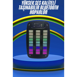 Kablosuz Hoparlör İos Ve Android Uyumlu Şarjlı Sd Kart Girişli Bluetooth Hoparlör