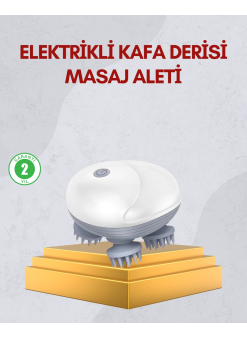 Kablosuz Kafa Ve Vücut Masaj Aleti Taşınabilir Tasarım