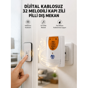 Kablosuz Kapı Zili Düzenli Ve Konforlu Yaşam Alanları İçin Yeni Nesil