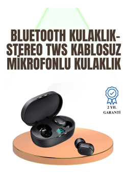 Kablosuz Kulak İçi Bluetooth Kulaklık Stereo Dokunmatik Kontrollü Kulaklık