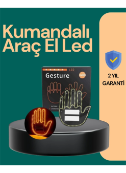 Kablosuz Kumandalı Led Jest Işığı – 3 Modlu Araba Arkası Mesaj Işığı, 203 Led İle Yüksek Parlaklık