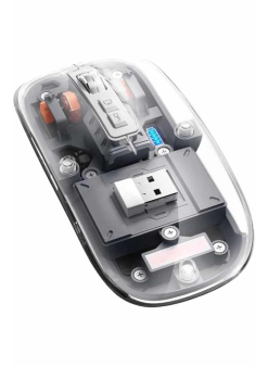 Kablosuz Mouse Fare Şarjlı Bluetooth Wireless Çift Modlu Sessiz