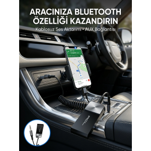 Kablosuz Müzik Aktarımı Sağlayan Usb Aux Adaptörü