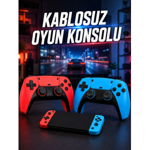 Kablosuz Oyun Konsolu Hdmı Çıkışlı Çift Kontrolcülü Retro Oyun Seti