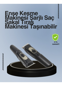 Kablosuz, Paslanmaz Çelik Bıçaklı Profesyonel Saç Ve Sakal Tıraş Makinesi – Sessiz, Güçlü Ve Ergonomik