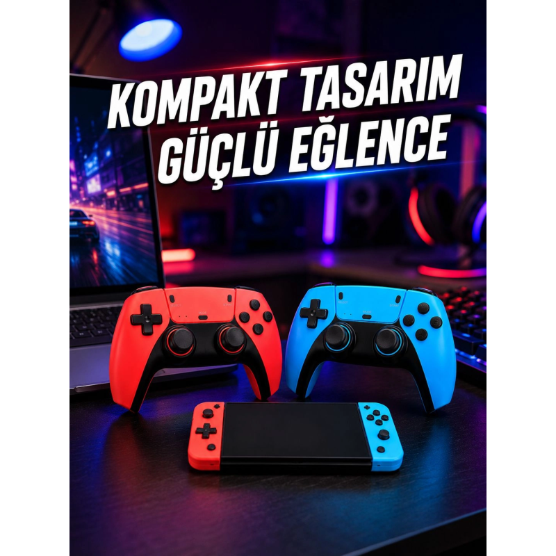 Kablosuz Retro Oyun Konsolu Hdmı Tv Bağlantılı Çift Gamepad Seti Kablosuz Retro Oyun Konsolu Hdmı Tv Bağlantılı Çift Gamepad Seti