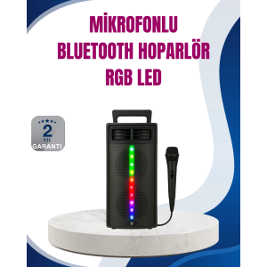 Kablosuz Rgb Işıklı Bluetooth Hoparlör | Ev, Parti Ve Açık Hava Kullanımı