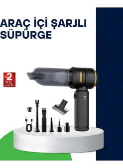 Kablosuz Şarjlı Araç İçi Ve Küçük Alanlar İçin Güçlü Vakumlu Süpürge