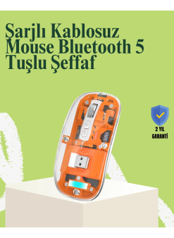 Kablosuz, Sessiz, Ergonomik Ve Şarjlı Fare - Gelişmiş Çoklu Cihaz Desteği
