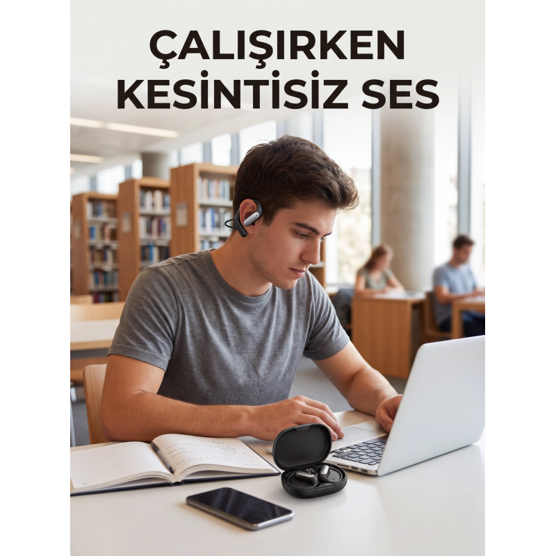 Kablosuz Spor Kulaklığı Kulak Kancalı Bluetooth Kulaklık Şarj Kutulu Kablosuz Spor Kulaklığı Kulak Kancalı Bluetooth Kulaklık Şarj Kutulu