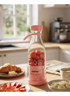 Kablosuz Taşınabilir Blender Smoothie Milkshake Hazırlama Tek Tuş Kullanım