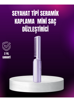 Kablosuz Usb Şarjlı Saç Düzleştirici Tarak – Seyahat Boy