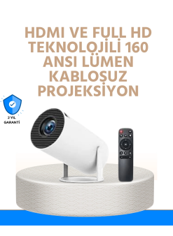Kablosuz Ve Kablolu Bağlantı Seçenekli Ev Tipi Projeksiyon