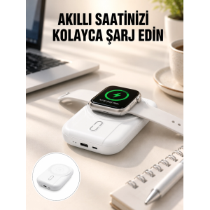 Kablosuz Ve Kablolu Şarj Destekli 10000 Mah Taşınabilir Powerbank Yeni Nesil