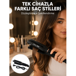 Kadın Saç Düzleştirici Seyahat Dostu 5 Kademeli Isı Kontrolü Yeni Nesil