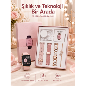 Kadınlar İçin Dokunmatik Ekran Akıllı Saat Ve  Kablosuz Bluetooth Kulaklık Anc Özelliği