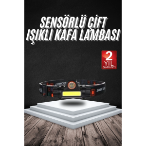 Kafa Lambası Çalışma Işığı Süper Parlak Mıknatıslı Lityum Lion Pilli