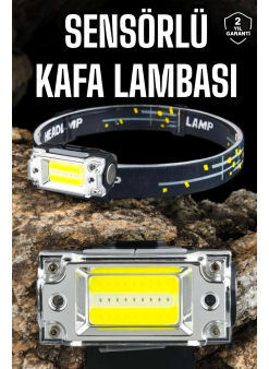 Kafa Lambası Kamp Feneri Balıkçı Feneri Başlıklı Suya Dayanıklı