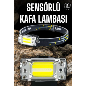 Kafa Lambası Kamp Feneri Balıkçı Feneri Başlıklı Suya Dayanıklı