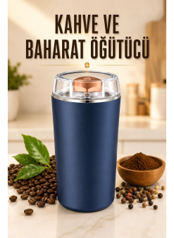 Kahve Ve Baharat Öğütücü Paslanmaz Çelik Dayanıklı Kolay Kullanım
