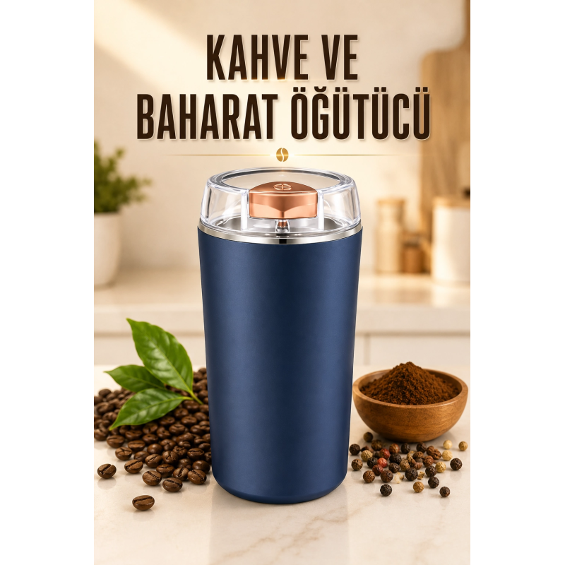 Kahve Ve Baharat Öğütücü Paslanmaz Çelik Dayanıklı Kolay Kullanım Kahve Ve Baharat Öğütücü Paslanmaz Çelik Dayanıklı Kolay Kullanım
