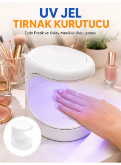 Kalıcı Oje Kurutucu Mini Uv Işınlı Taşınabilir Hızlı Ve Pratik Oje Kurutucu Yeni Nesil