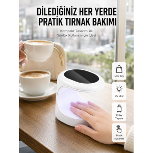 Kalıcı Oje Kurutucu Uv Led Teknolojisi Taşınabilir Mini Tırnak Kurutucu