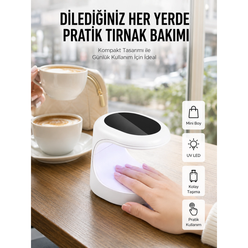 Kalıcı Oje Kurutucu Uv Led Teknolojisi Taşınabilir Mini Tırnak Kurutucu Kalıcı Oje Kurutucu Uv Led Teknolojisi Taşınabilir Mini Tırnak Kurutucu