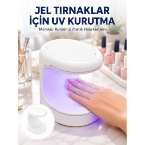 Kalıcı Oje Kurutucu Uv Led Teknolojisi Taşınabilir Mini Tırnak Kurutucu Yeni Nesil