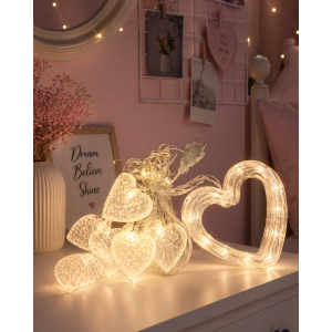 Kalp Figürlü Led Neon Dekor Işığı Romantik Ortam Aydınlatması