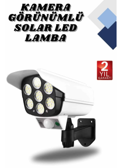 Kamera Görünümlü Led Lamba Dönebilen Bahçe Aydınlatması Duvar Lambası