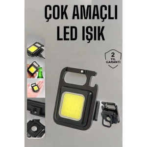 Kamp Işığı Çok Fonksiyonlu Taşınabilir Anahtarlık Kapak Açma Manyetik Özelliği