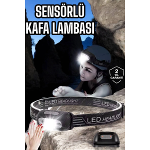Kamp Lambası Led Işık Kafa Lambası Balıkçı Lambası Ayarlanabilir