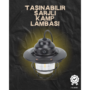 Kamp Ve Bahçe İçin Retro Led Fener – Sıcak Işık, Uzun Ömürlü Batarya