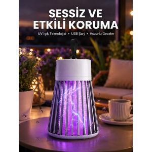 Kamp Ve Bahçe İçin Şarjlı Böcek Kovucu Lamba