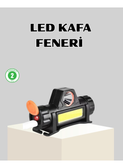 Kamp Ve Doğa İçin Şarjlı Led Baş Feneri – Mıknatıslı, Su Geçirmez