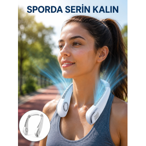 Kanatsız Boyun Tipi Fan | Giyilebilir Serinletici, Düşük Sesli, Hafif Abs Gövde, Usb Şarj Edilebilir Yeni Nesil