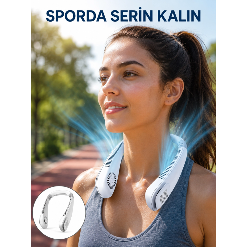Kanatsız Boyun Tipi Fan | Giyilebilir Serinletici, Düşük Sesli, Hafif Abs Gövde, Usb Şarj Edilebilir Yeni Nesil Kanatsız Boyun Tipi Fan | Giyilebilir Serinletici, Düşük Sesli, Hafif Abs Gövde, Usb Şarj Edilebilir Yeni Nesil