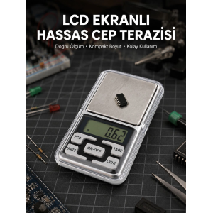 Kapaklı Dijital Cep Terazisi Hassasiyet 300 Gr Yeni Nesil