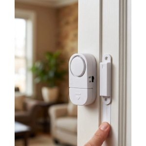 Kapı Alarmı Pencere Sensörü 90 Db Sesli Güvenlik Sistemi Kolay Montajlı