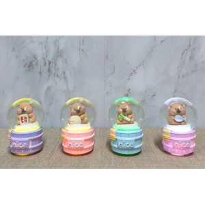 Kapibara Tasarımlı Işıklı Kar Küresi Alk5022